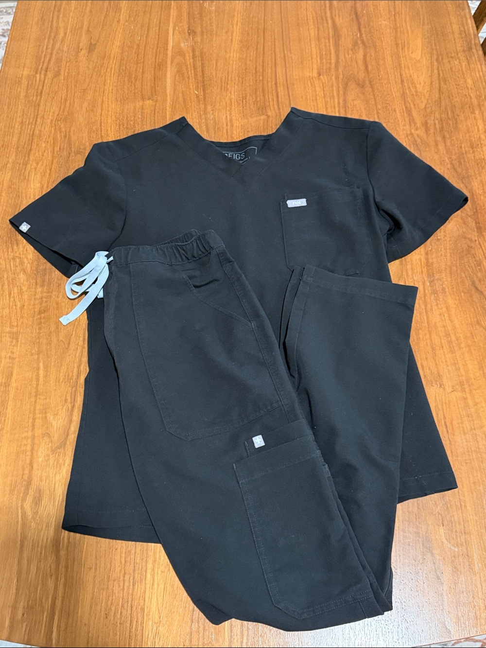 Figs Technical Collection Black Scrub Set Size Small